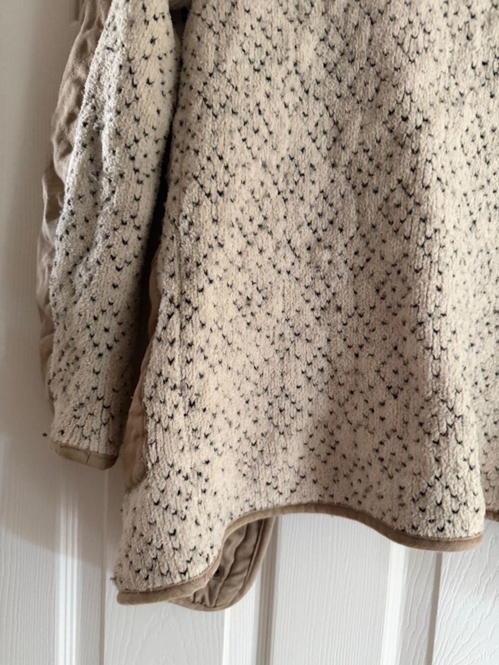 Sleeping on Snow Anthropologie Cream & Tan Contrast Women's Jacket - Picture 14 of 15